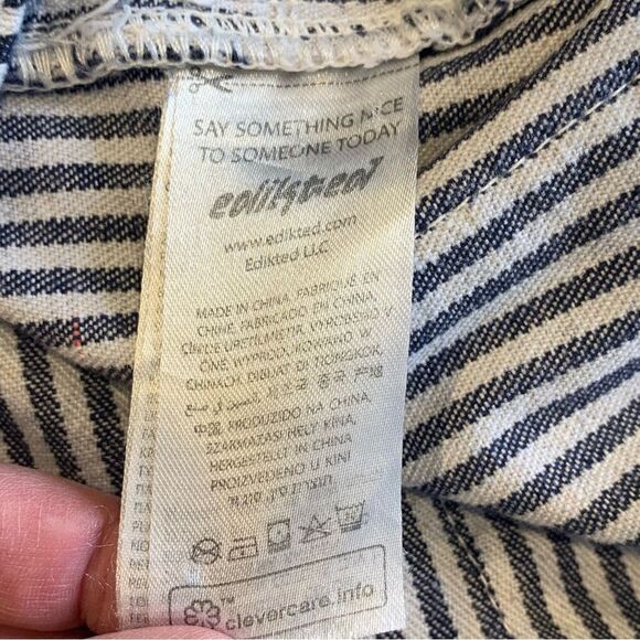 Edikted Stripe Out Cargo Pants Size Medium - Picture 8 of 10